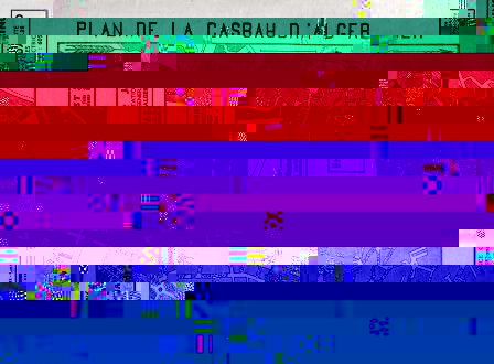 Plan de la casbah d'Alger